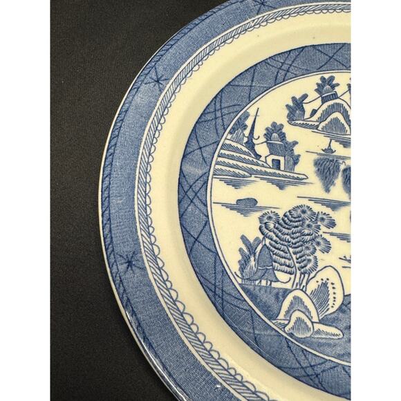 Vintage Woods Ware Blue and White Canton Pattern Dish Set – England - Picture 5 of 13